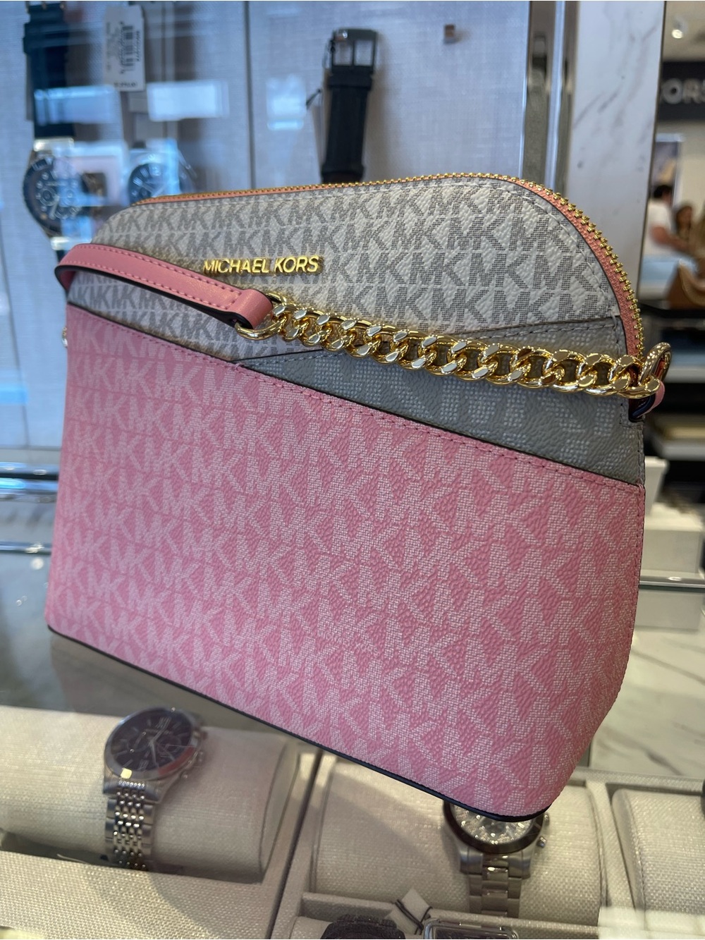 MICHAEL KORS JST Md Dome Color-Block Signature Logo Crossbody
Carnation MULT
NWT - Picture 14 of 16